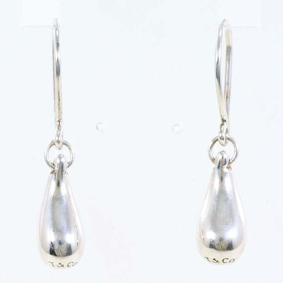 Tiffany & Co. Teardrop Sterling Silver 925 Earrings Total Weight Approximate...